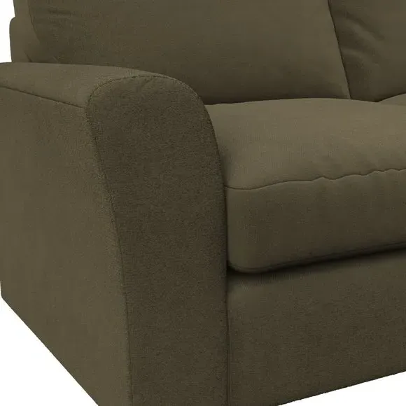 2-Seater Sofa with High Back - Olive