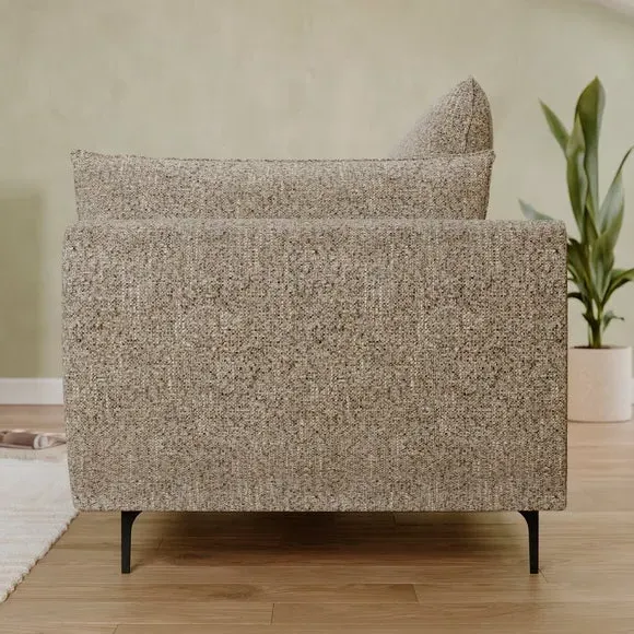 2-Seater Sofa with Knife Edge Cushions - Bronze