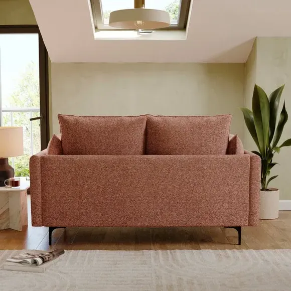 2-Seater Sofa with Knife Edge - Sunset, Chenille