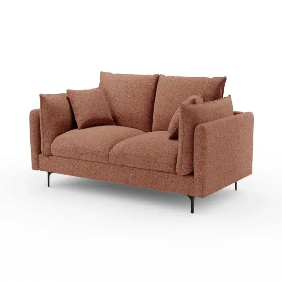 2-Seater Sofa with Knife Edge - Sunset, Chenille