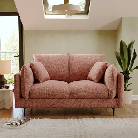 2-Seater Sofa with Knife Edge - Sunset, Chenille image