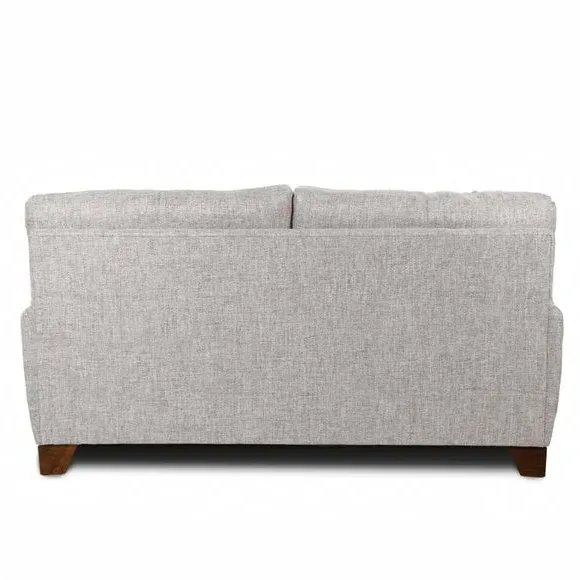2-Seater Sofa with Padded Arms - Natural, Fabric