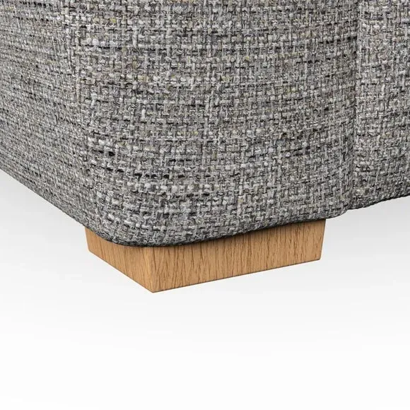 2-Seater Sofa with Pillow Arms - Charcoal, Fabric