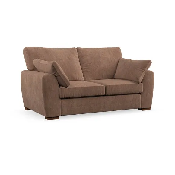 2-Seater Sofa with Pillow Arms - Clay, Fabric