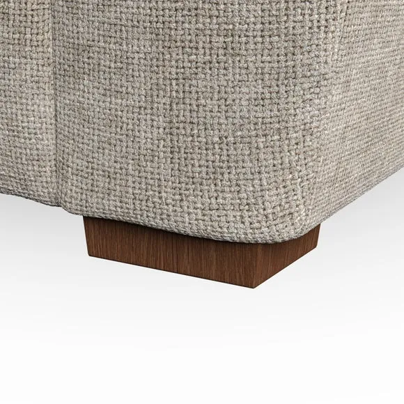 2-Seater Sofa with Pillow Arms - Mushroom, Fabric