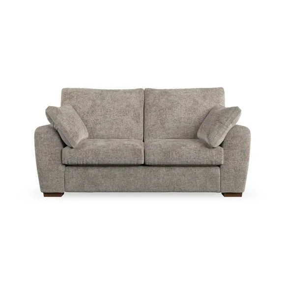 2-Seater Sofa with Pillow Arms - Mushroom, Fabric