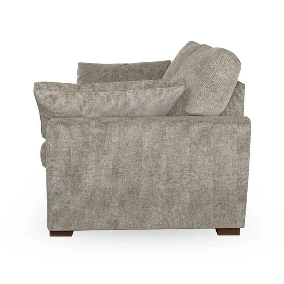 2-Seater Sofa with Pillow Arms - Mushroom, Fabric