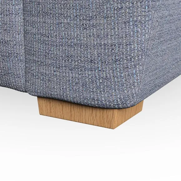 2-Seater Sofa with Pillow Arms - Navy, Fabric