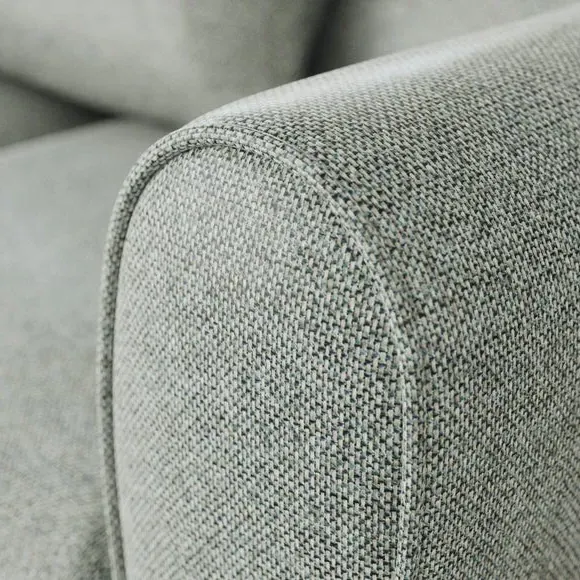 2-Seater Sofa with Roll Arms - Blue, Fabric