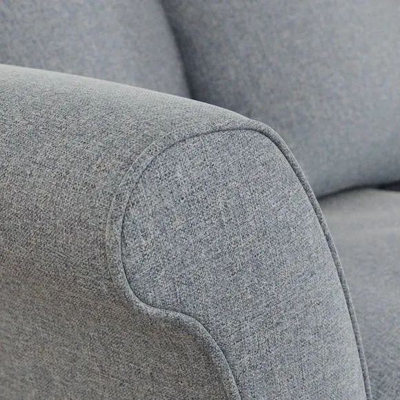 2-Seater Sofa with Scatter Back - Denim, Fabric