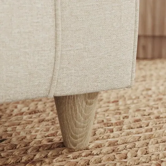 2-Seater Sofa with Scatter Back - Natural, Fabric