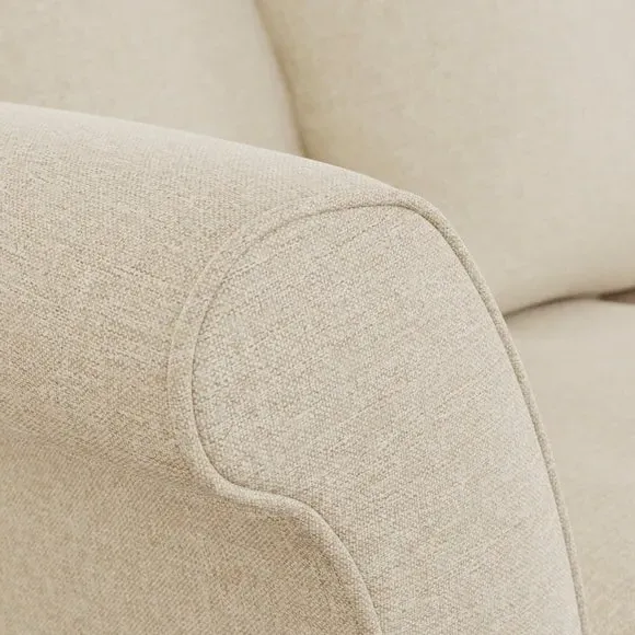 2-Seater Sofa with Scatter Back - Natural, Fabric