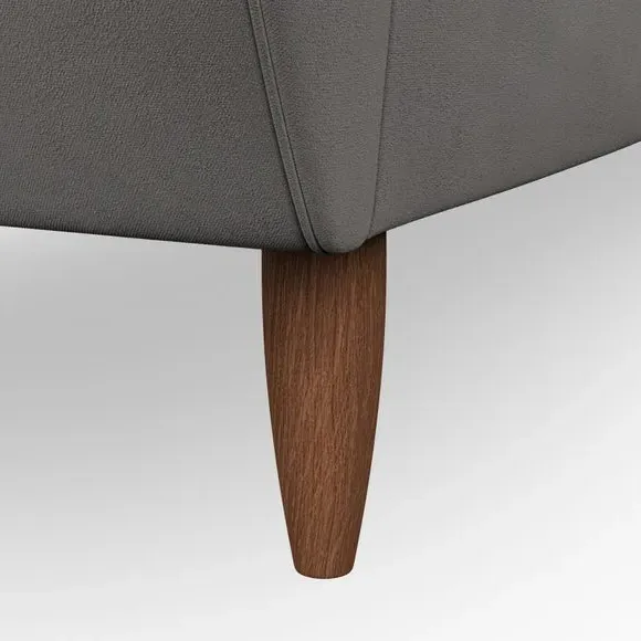 2-Seater Sofa with Scatter Cushions - Charcoal