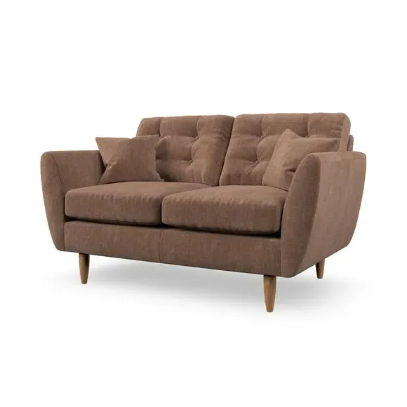 2-Seater Sofa with Scatter Cushions - Clay