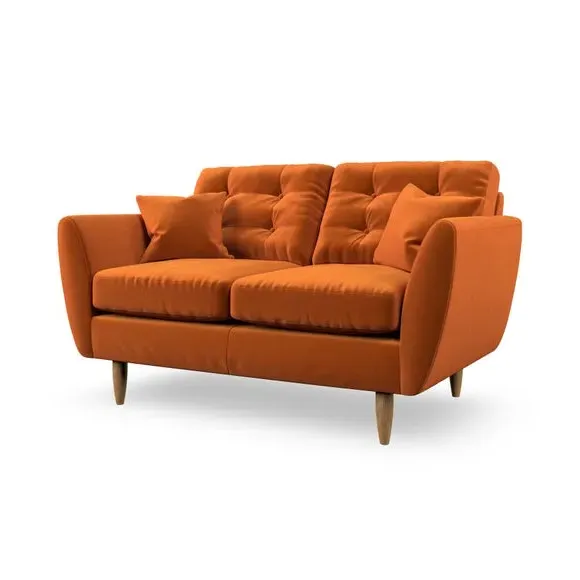 2-Seater Sofa with Scatter Cushions - Ginger