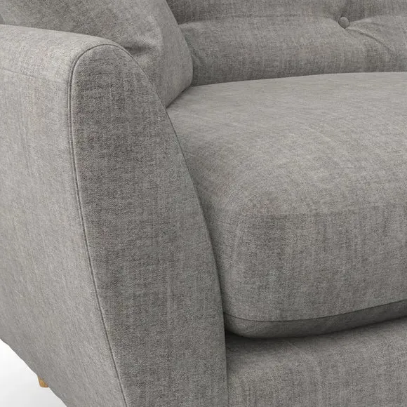 2-Seater Sofa with Scatter Cushions - Grey