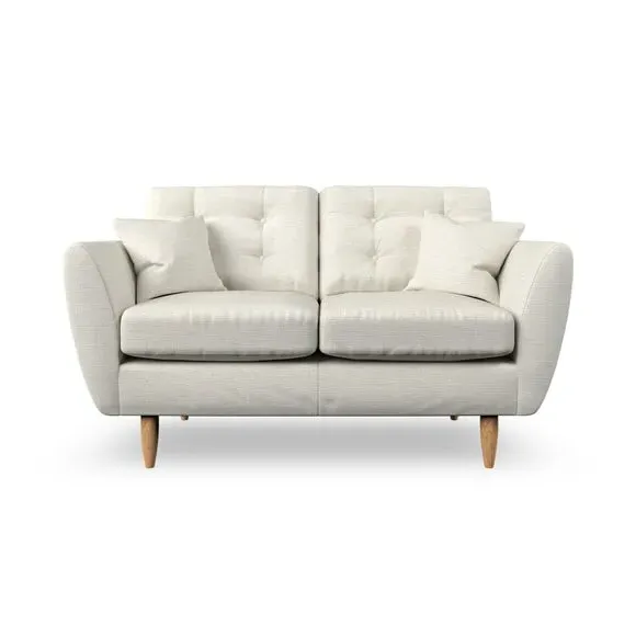 2-Seater Sofa with Scatter Cushions - Ivory