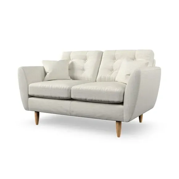 2-Seater Sofa with Scatter Cushions - Ivory