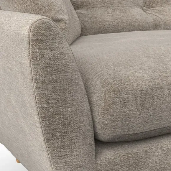 2-Seater Sofa with Scatter Cushions - Mushroom