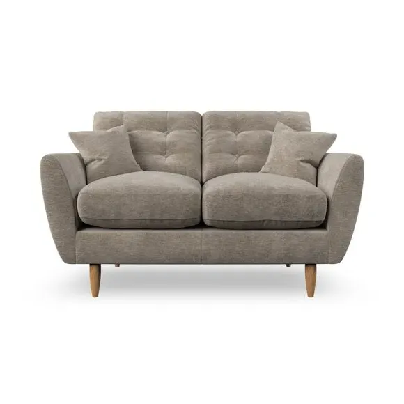 2-Seater Sofa with Scatter Cushions - Mushroom