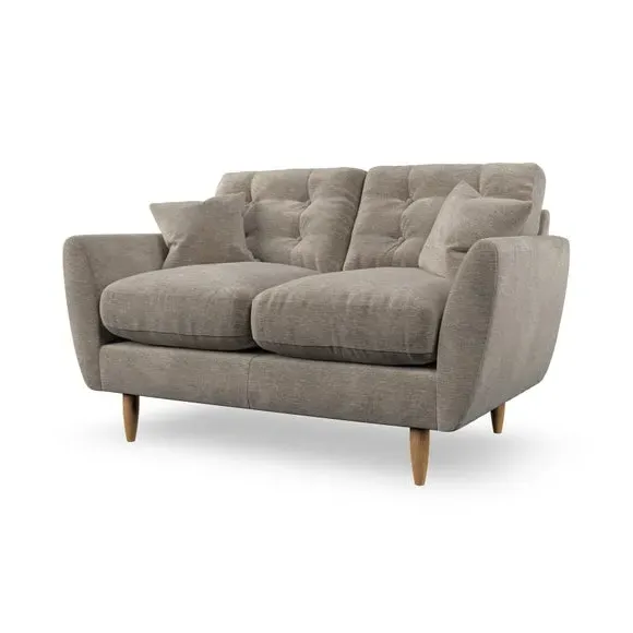 2-Seater Sofa with Scatter Cushions - Mushroom