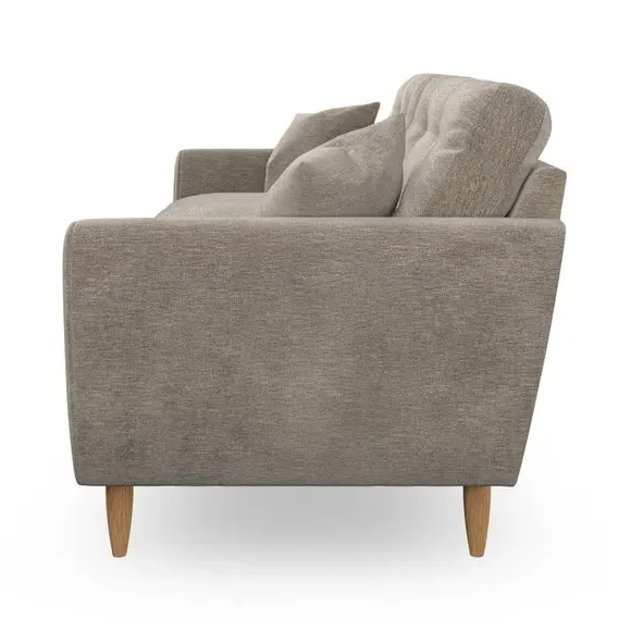 2-Seater Sofa with Scatter Cushions - Mushroom