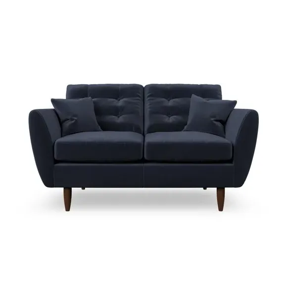 2-Seater Sofa with Scatter Cushions - Navy