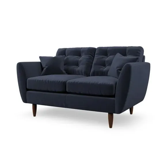 2-Seater Sofa with Scatter Cushions - Navy