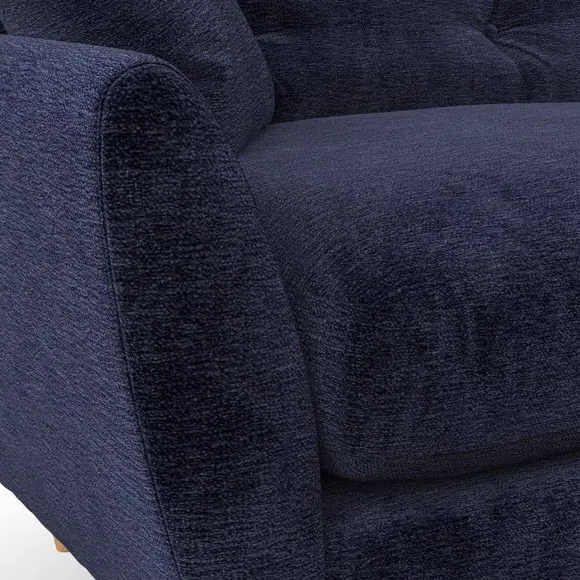 2-Seater Sofa with Scatter Cushions - Navy