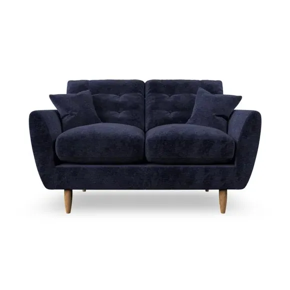 2-Seater Sofa with Scatter Cushions - Navy