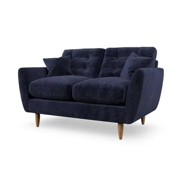 2-Seater Sofa with Scatter Cushions - Navy