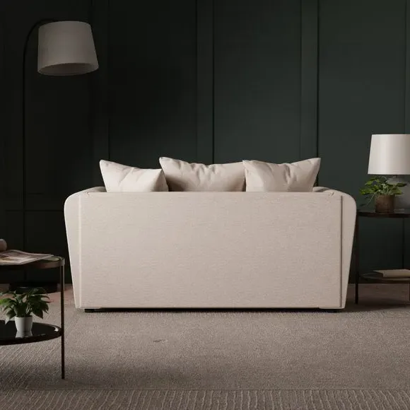 2-Seater Sofa with Scatterback - Natural, Fabric