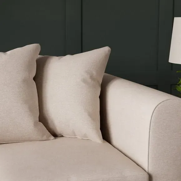 2-Seater Sofa with Scatterback - Natural, Fabric