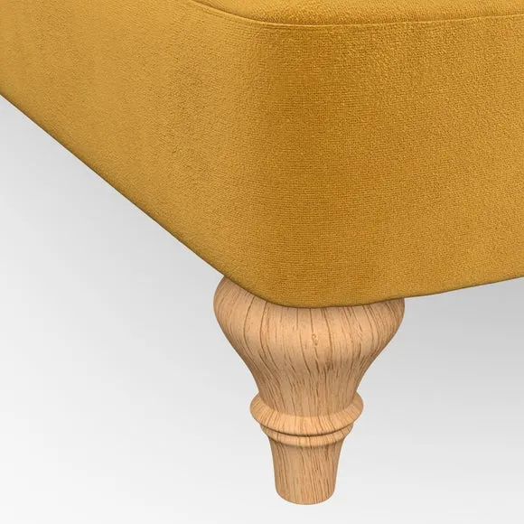 2-Seater Sofa with Scroll Arms - Amber, Velvet
