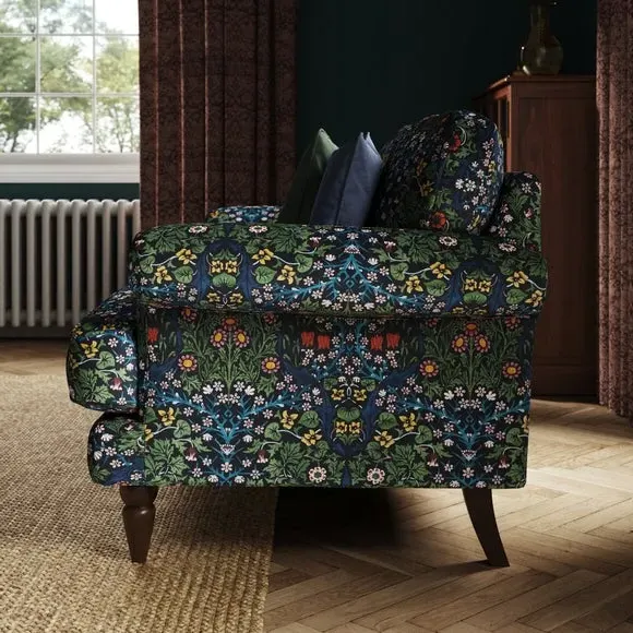 2-Seater Sofa with Scroll Arms - Blackthorn, Velvet