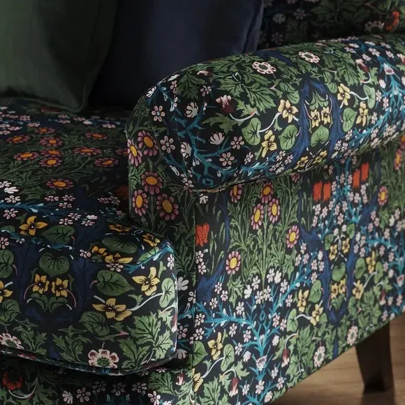 2-Seater Sofa with Scroll Arms - Blackthorn, Velvet