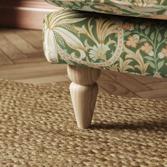 2-Seater Sofa with Scroll Arms - Fennel, Velvet