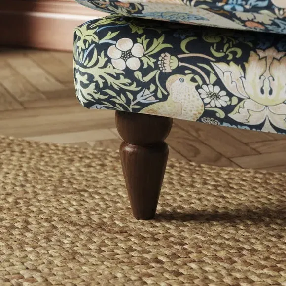 2-Seater Sofa with Scroll Arms - Midnight, Velvet