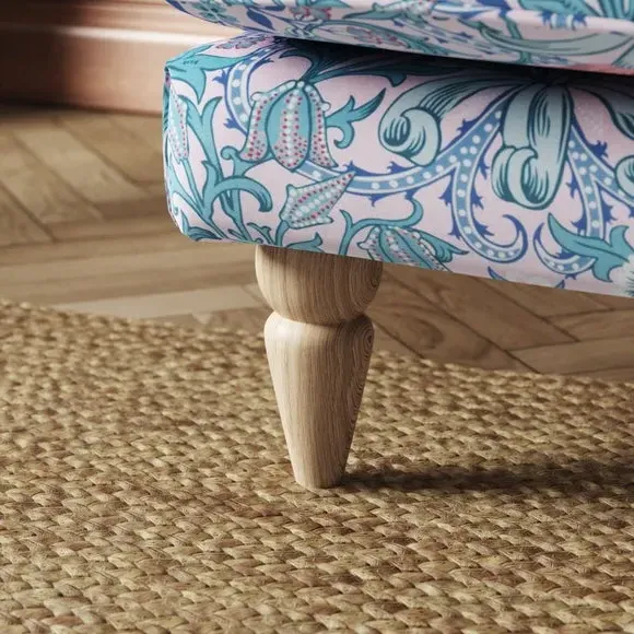 2-Seater Sofa with Scroll Arms - Peony, Velvet