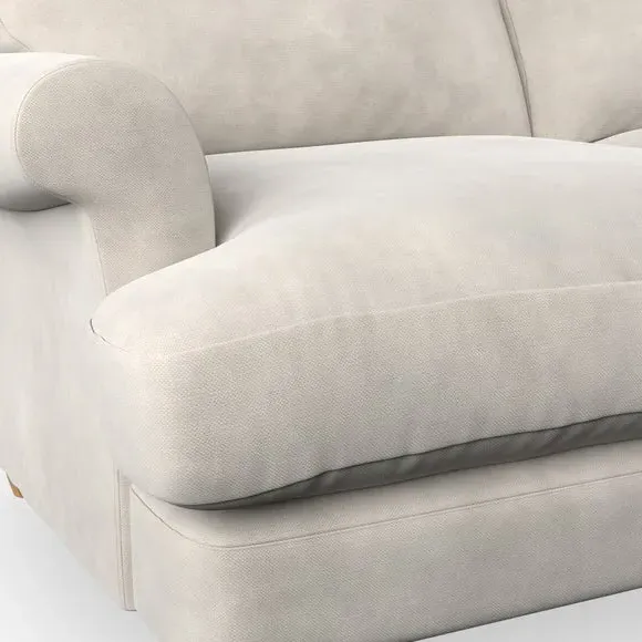 2-Seater Sofa with Scroll Arms - Sandstone