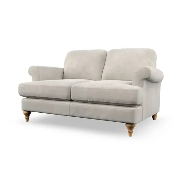 2-Seater Sofa with Scroll Arms - Sandstone