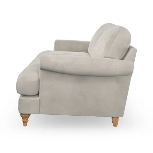 2-Seater Sofa with Scroll Arms - Sandstone