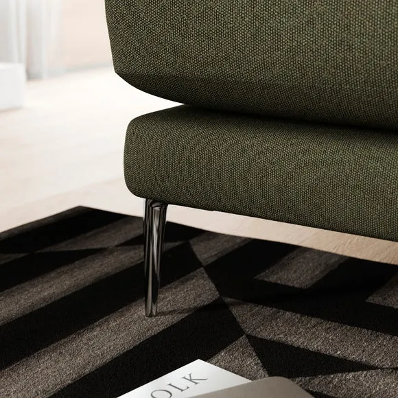2-Seater Sofa with Square Arms - Forest, Boucle