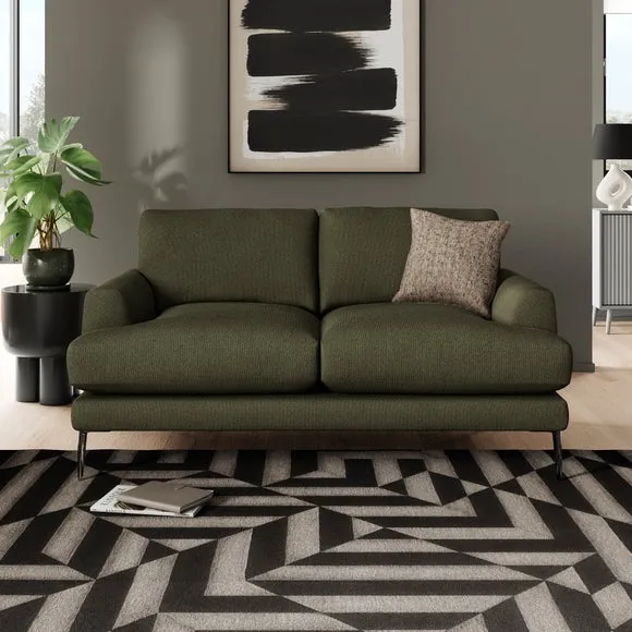 2-Seater Sofa with Square Arms - Forest, Boucle image