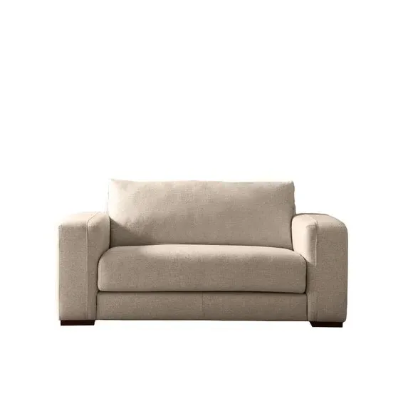 2-Seater Sofa with Square Arms - Natural Weave
