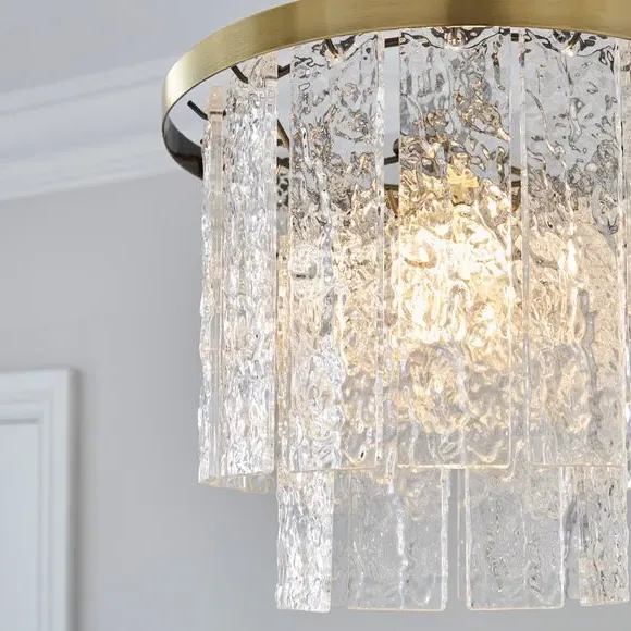 2-Tier Pendant Shade Easy Fit - Clear, Acrylic