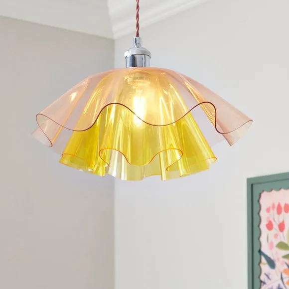 2-Tier Pendant Shade Easy Fit - Multicolor, Acrylic image