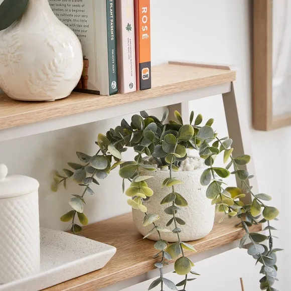 2-Tier Wall Shelf - Stone, Wood Effect