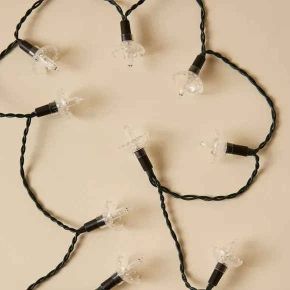 20 LED String Lights Flower Design - Warm White