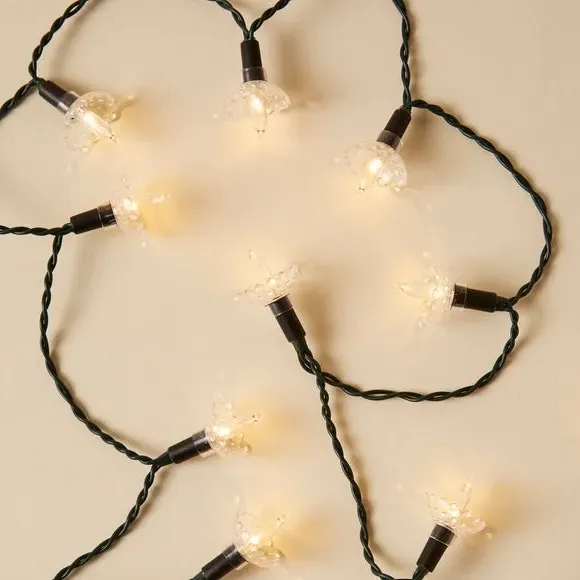 20 LED String Lights Flower Design - Warm White